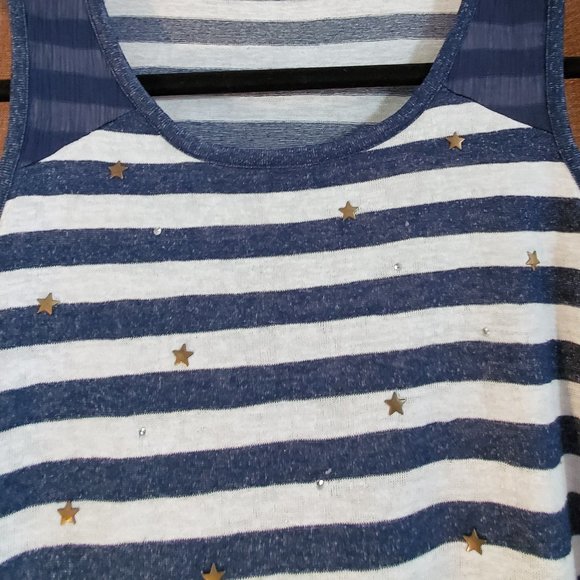 Stars & Stripes Asymmetrical Tank - Picture 2 of 6